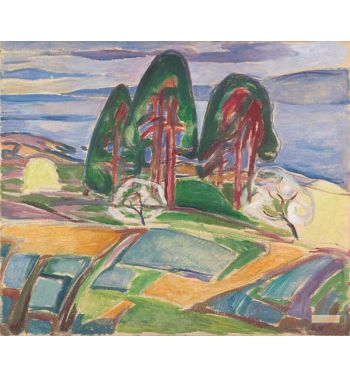 Pine Trees And Fruit Trees In Blossom, 1911