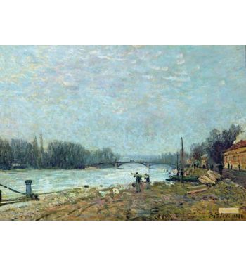 After The Thaw The Seine At Suresnes Bridge 1880