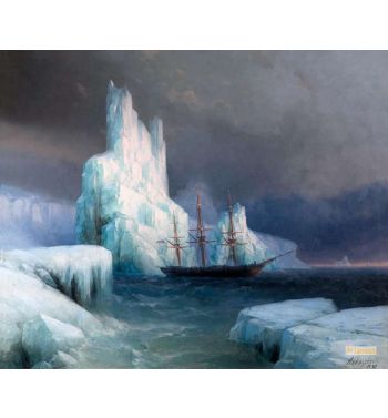 Ice Mountains In Antarctica Icebergs 1870