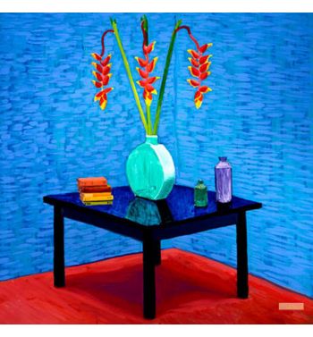 Halaconia In Green Vase