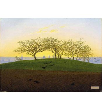 Hill And Ploughed Field Near Dresden 