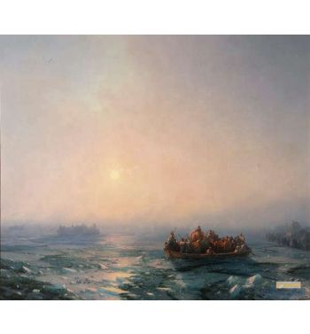 Ice Drifting On The Dnieper River 1872