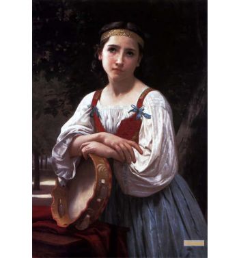 Gypsy Girl With A Basque Drum
