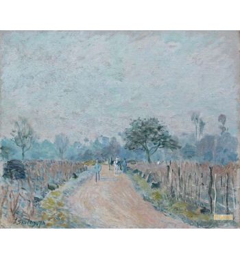 The Road Of Prunay At Bougival 1874