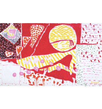 Red Garden Painting June June