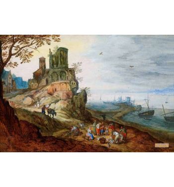 Port Landscape With Ruins