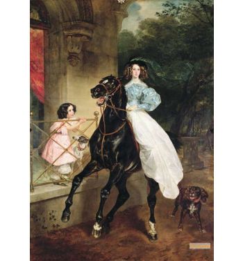 The Horsewoman Portrait Of Giovanina And Amacilia Paccini