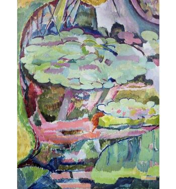 Landscape With A Pond And Water Lilies 1915