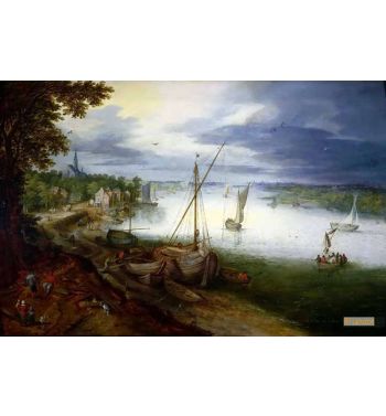 View Of The Scheldt Near Antwerp 