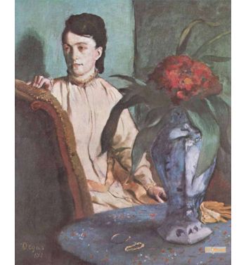 Woman With A Vase Of Flowers