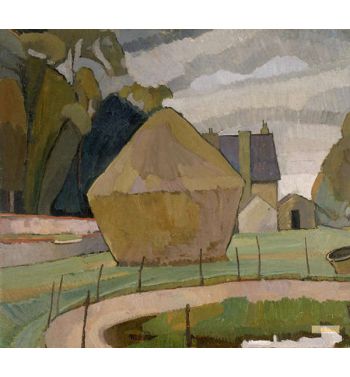 Landscape With Haystack, Asheham, 1912