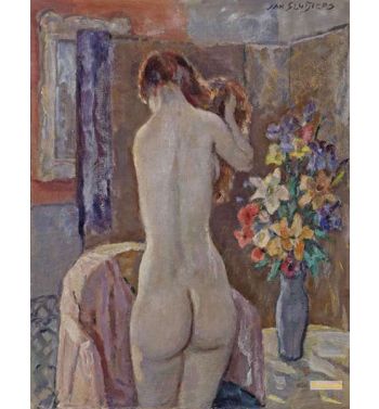Standing Nude With Flowers, 1943
