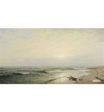 Beach At Long Branch Sunrise, 1872