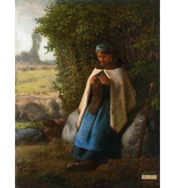 Shepherdess Seated On A Rock