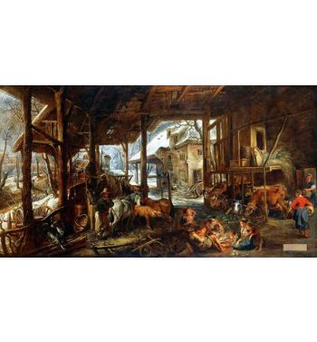 Interior Of A Barn