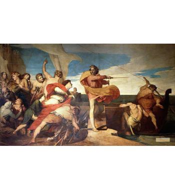 Alfred Inciting The Saxons To Prevent The Landing Of The Danes