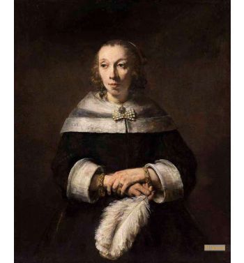 Lady With An Ostrich Feather Fan
