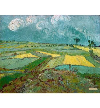 Wheat Fields At Auvers Under Clouded Sky