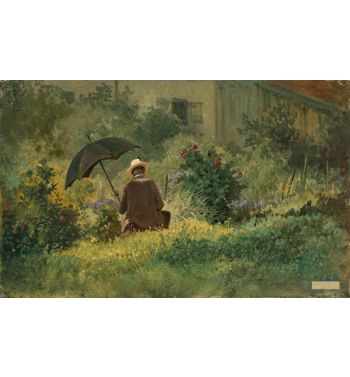 The Painter In The Garden c1860