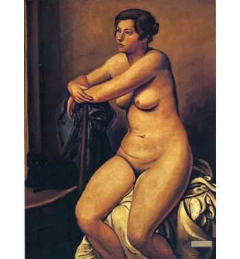 The Nude Female Near The Cat 1923