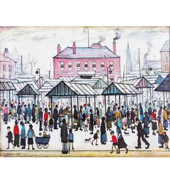Market Scene In A Northern Town 1973