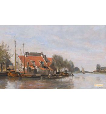 Petites Maisons Au Bord D'Un Canal