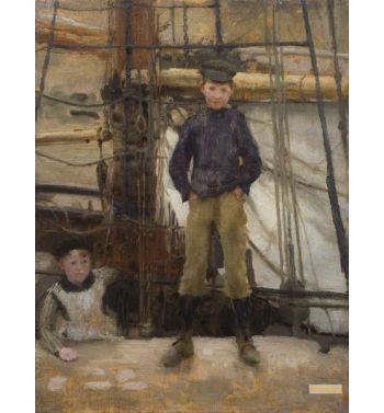 Two Children On Deck