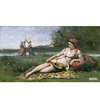 Young Women Of Sparta Or Gypsy Reclining c1868 70