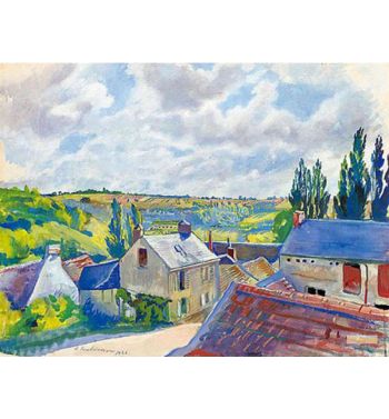 View Over The Rooftops France 1926
