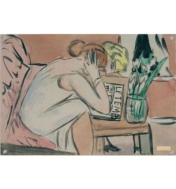 Two Girls Reading