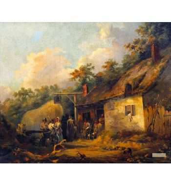 Peasants Outside An Inn