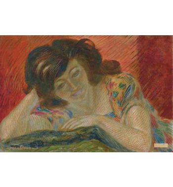 Woman With Head On Hand