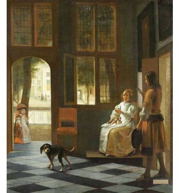Man Handing A Letter To A Woman