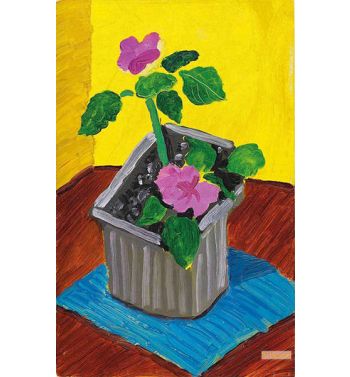 Two Pink Flowers, 1989