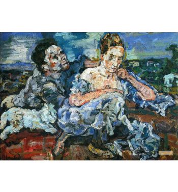 Lovers with Cat