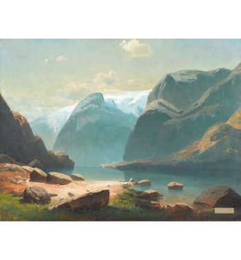 Lake In The Mountains Of Switzerland 1866