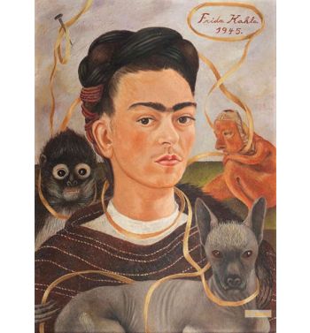 Self Portrait With Small Monkey