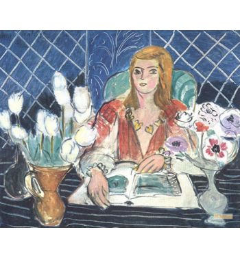Annelies White Tulips And Anemones