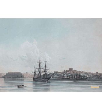 New Marine Barracks And Inner Harbor Of Sevastopol 1850S
