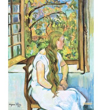 Germaine Utter In Front Of Her Window