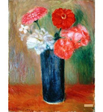 Flowers In A Blue Vase