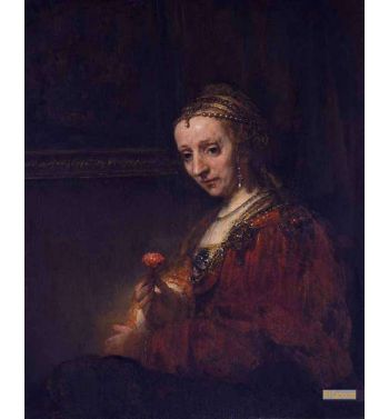 Woman With A Pink