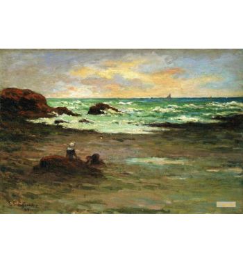 A Corner Of The Beach At Concarneau