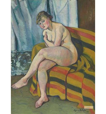 Nude Sitting On A Sofa