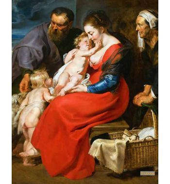 Holy Family With Saint Elizabeth And Saint John
