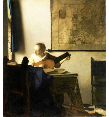Woman With A Lute Near A Window