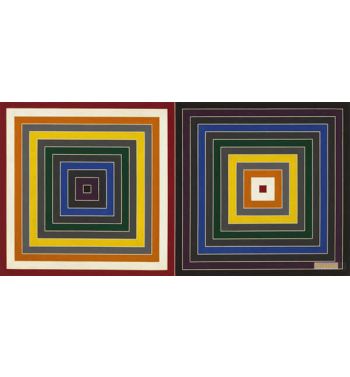 Gray Scrambled Double Square