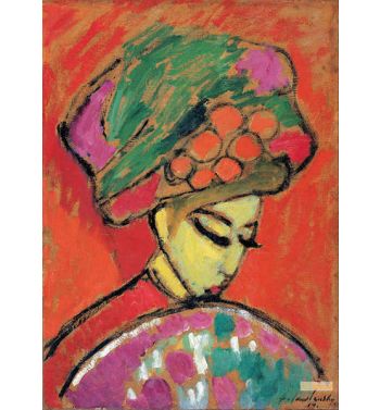 Young Girl With A Flowered Hat