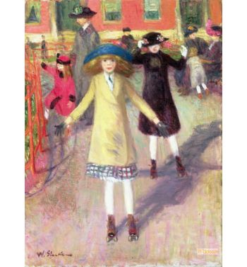 Children Roller Skating c1918 21