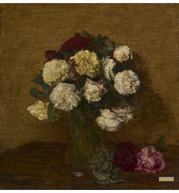 Roses In A Vase, 1878